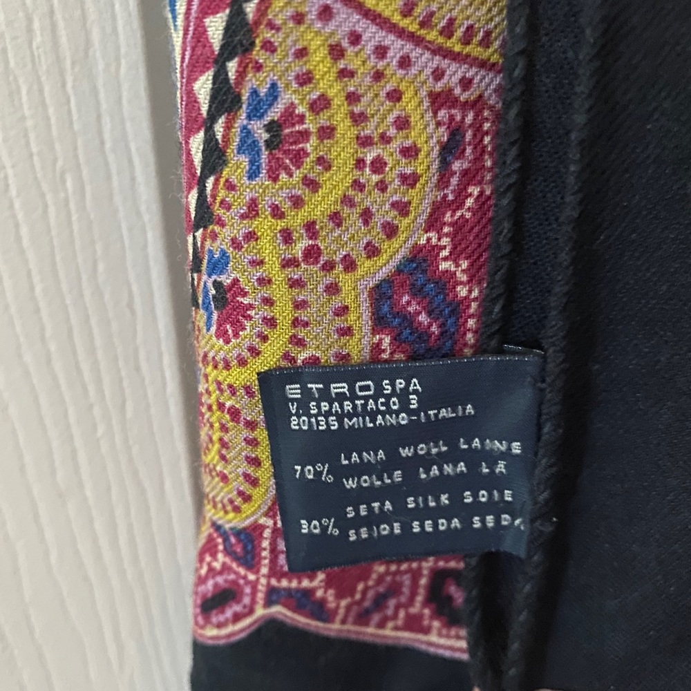 ETRO wool and silk scarf